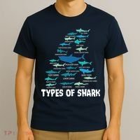 Types Of Shark Megalodon Great White Nurse Shark T-Shirt thumb 3