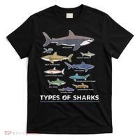 Types of Shark Megalodon Great White Nurse Shark T-Shirt thumb 0