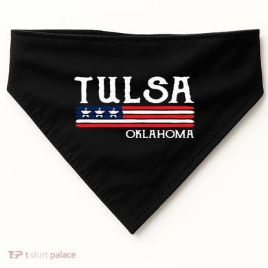 Tulsa Oklahoma Souvenir Gift USA-Made Doggie Bandana