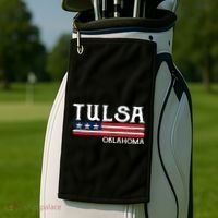 Tulsa Oklahoma Souvenir Gift Golf Towel thumb 2