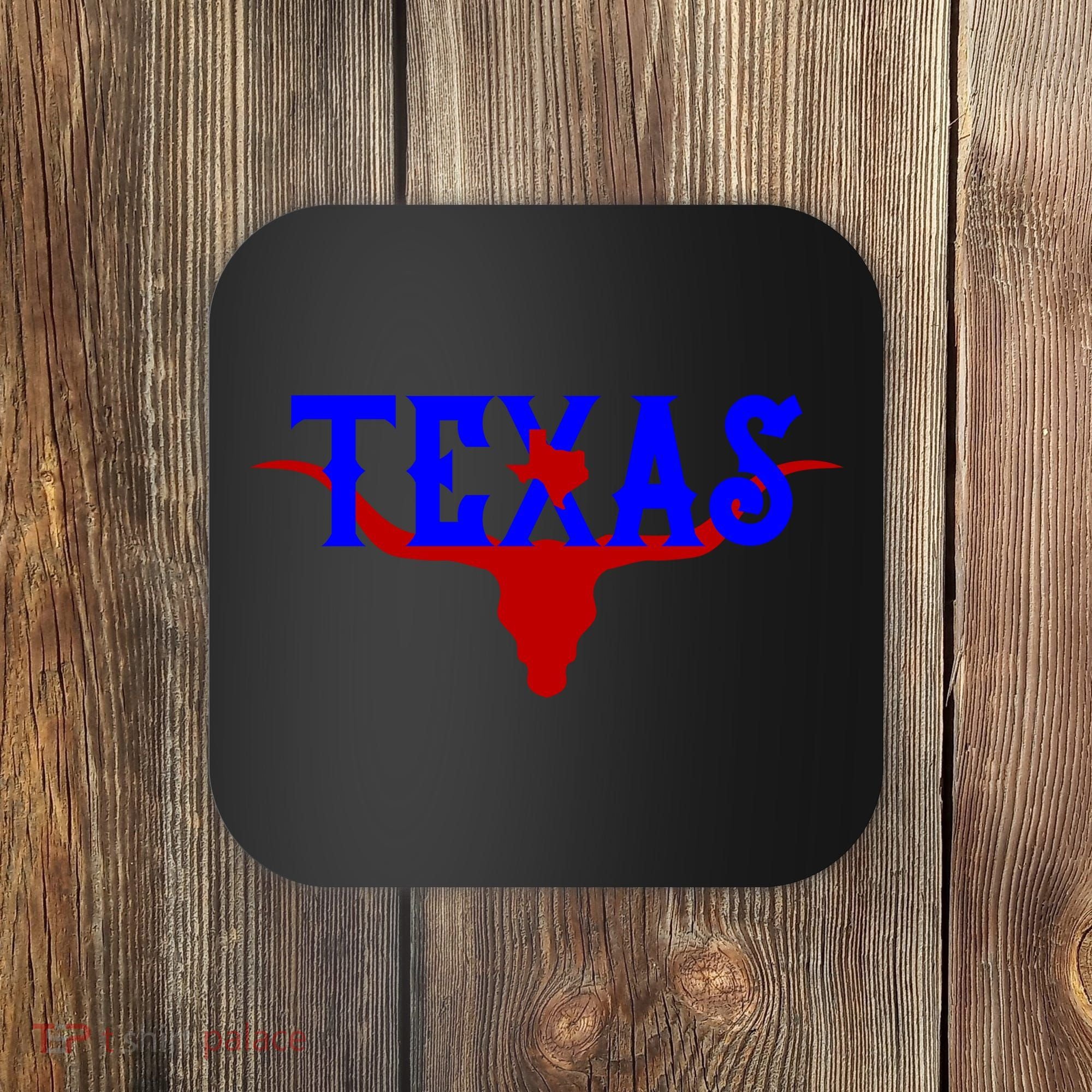 Texas Original State Longhorn Logo Coaster