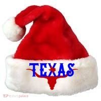 Texas Original State Longhorn Logo Santa Hat thumb 0