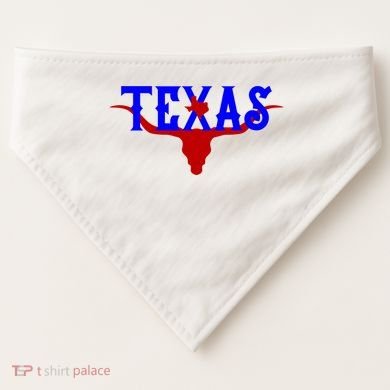 Texas Original State Longhorn Logo USA-Made Doggie Bandana