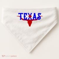 Texas Original State Longhorn Logo USA-Made Doggie Bandana thumb 0