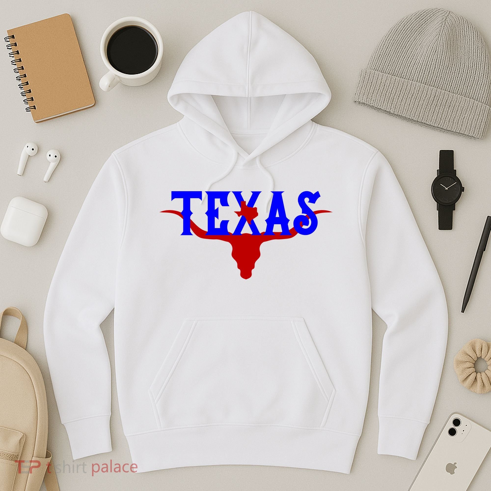 Texas Original State Longhorn Logo Hoodie