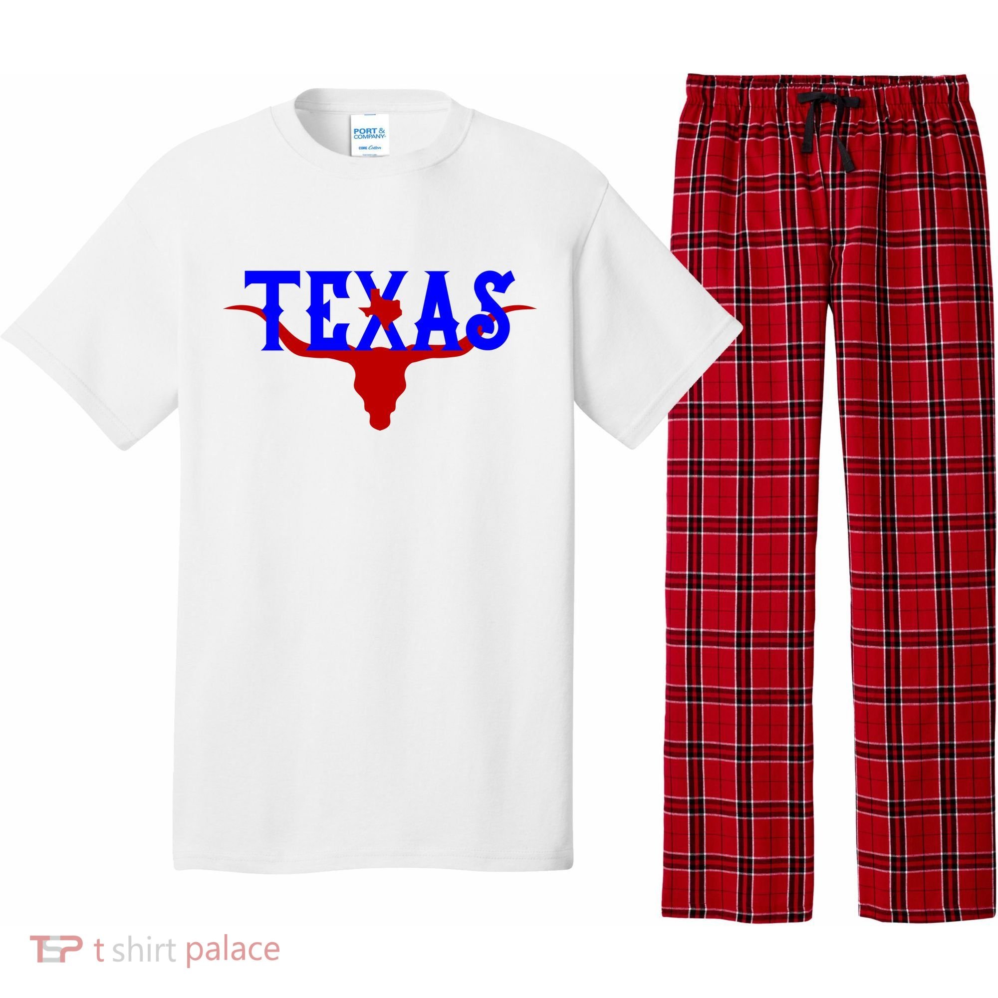 Texas Original State Longhorn Logo Pajama Set