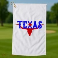 Texas Original State Longhorn Logo Golf Towel thumb 1