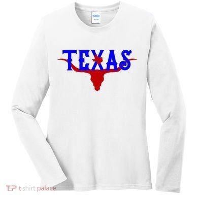 Texas Original State Longhorn Logo Women's Long Sleeve Shirt