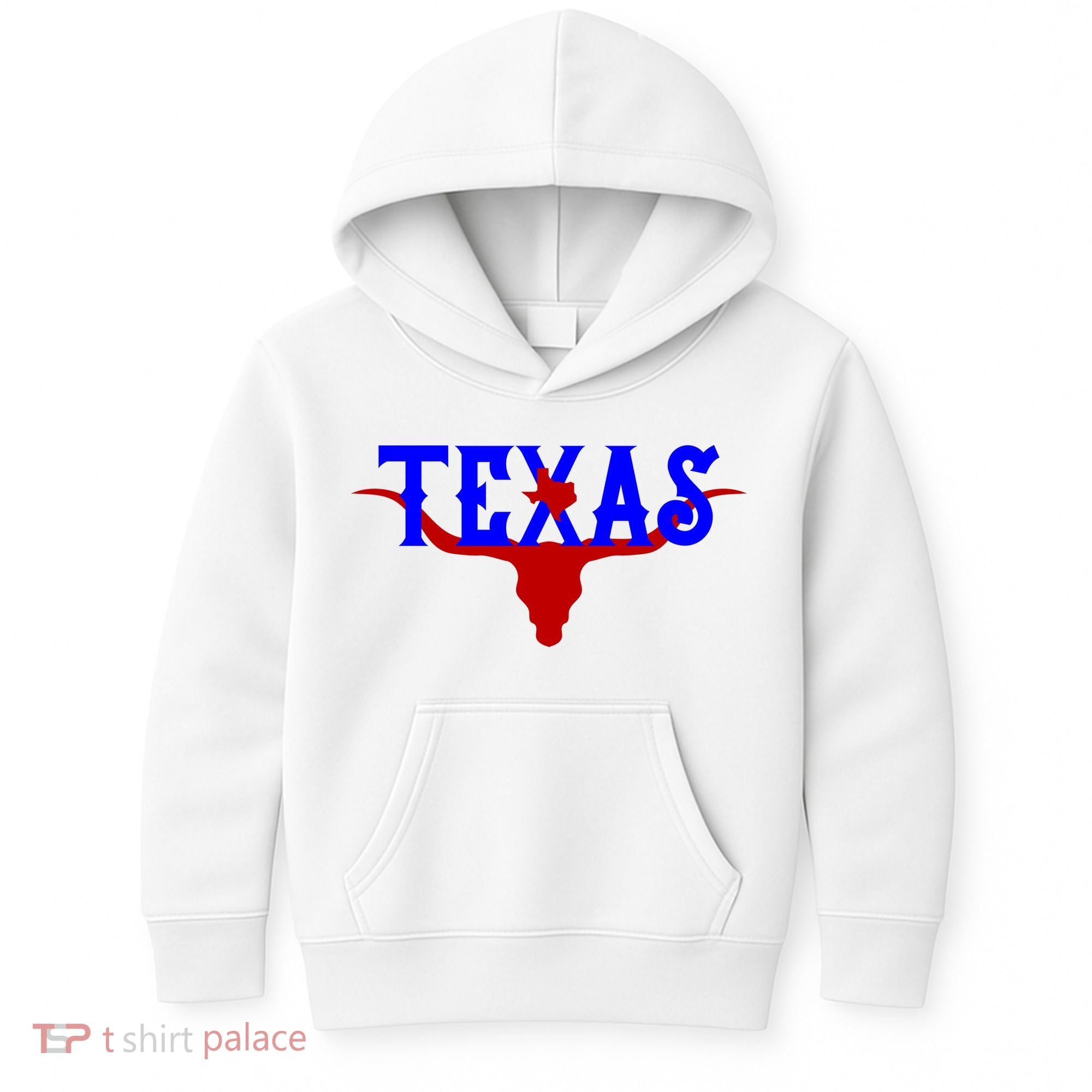 Texas Original State Longhorn Logo Kids Hoodie