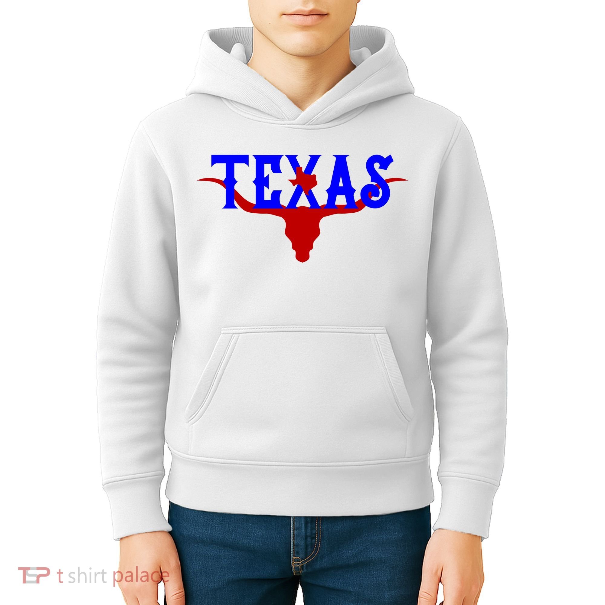 Texas Original State Longhorn Logo Kids Hoodie