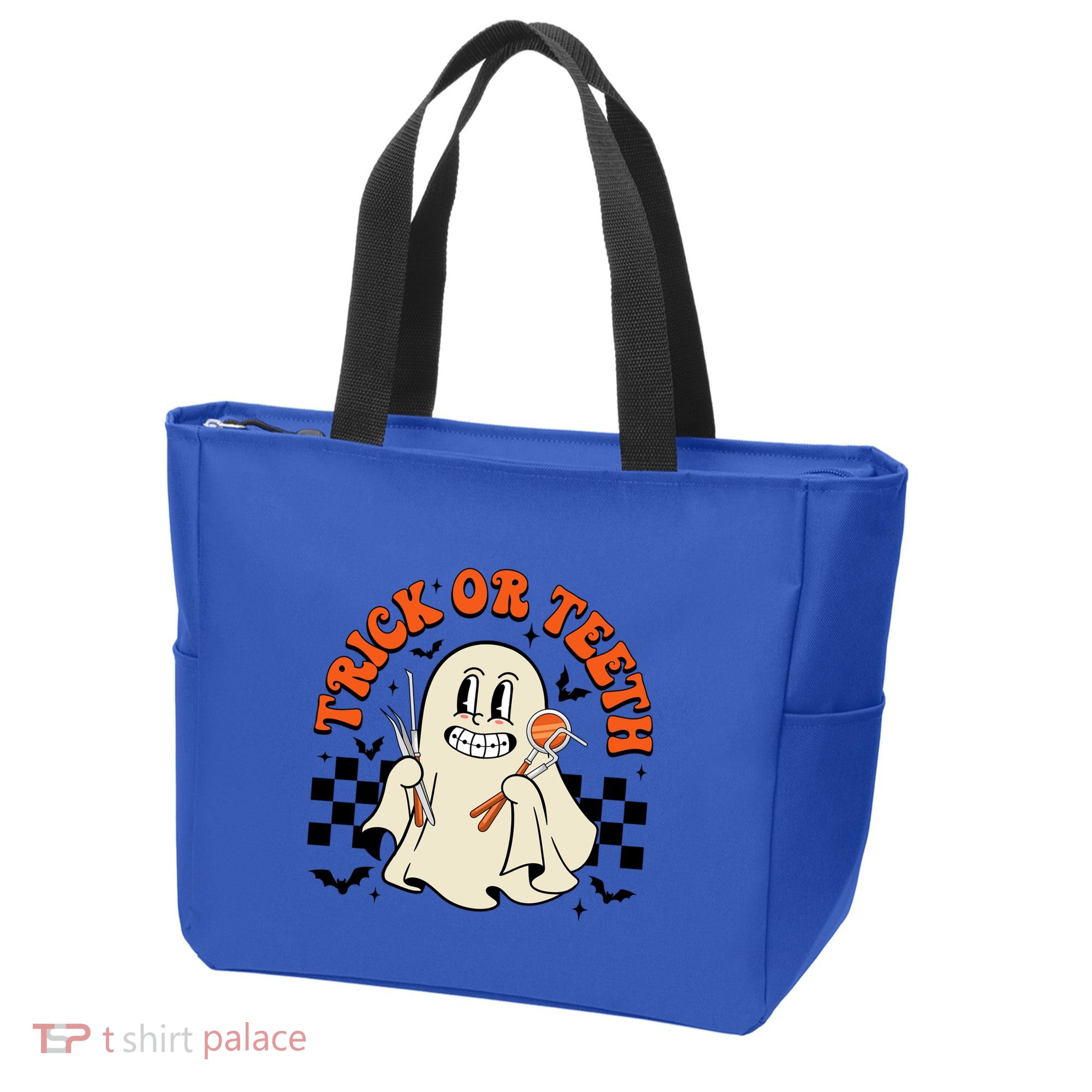 Trick Or Teeth Dentist Funny Halloween Costume Dental Squad Funny Gift Tote Bag