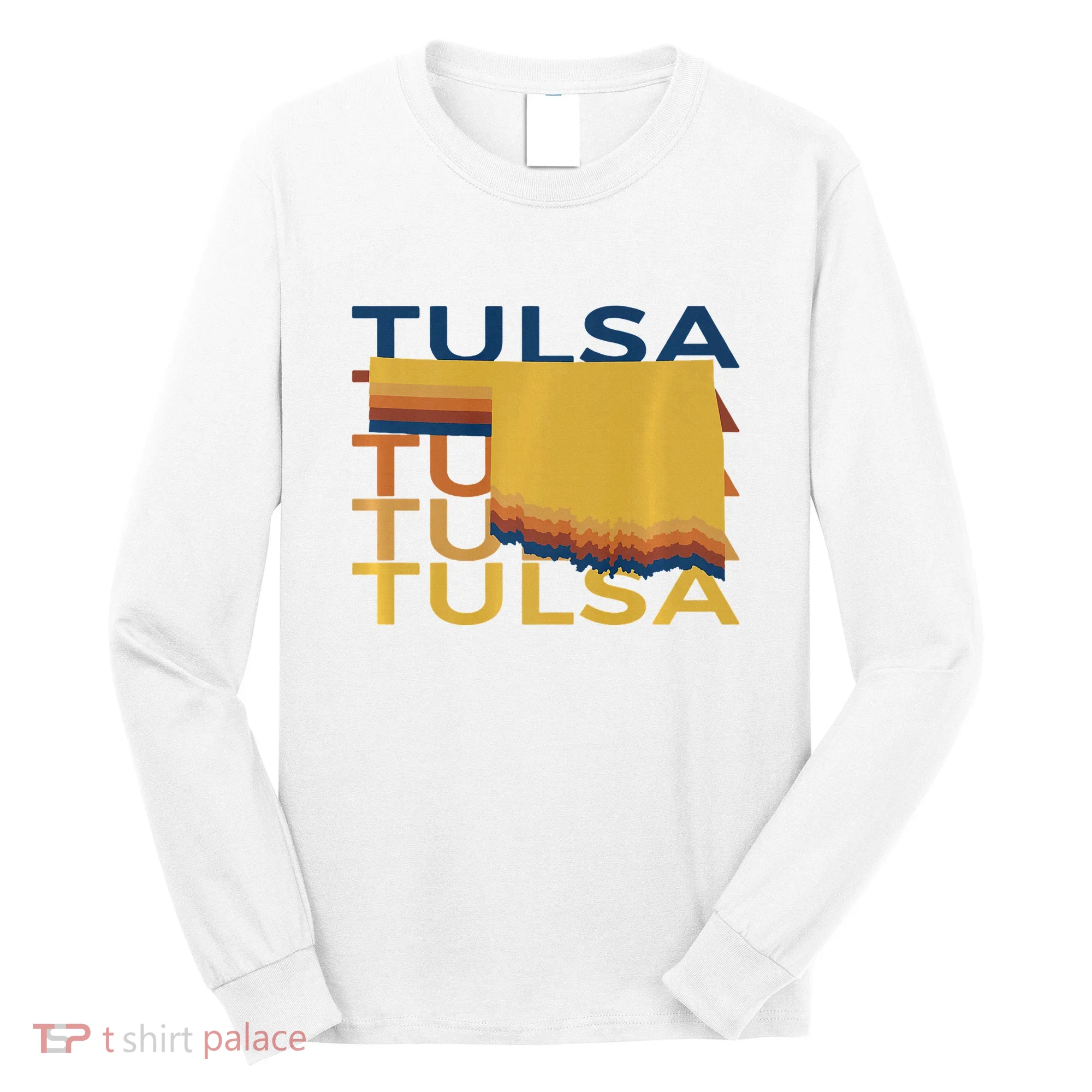 Tulsa Oklahoma T Vintage Ok Repeat Long Sleeve Shirt