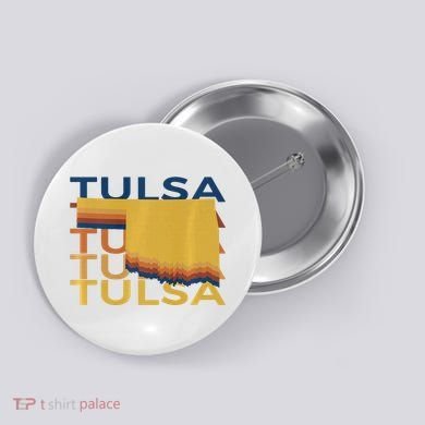 Tulsa Oklahoma T Vintage Ok Repeat Button