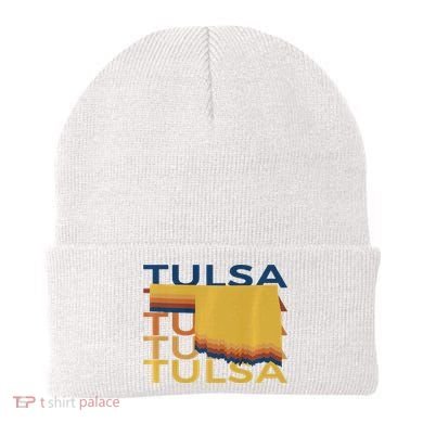 Tulsa Oklahoma T Vintage Ok Repeat Beanie