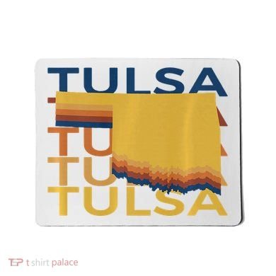Tulsa Oklahoma T Vintage Ok Repeat Mousepad
