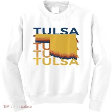 Tulsa Oklahoma T Vintage Ok Repeat Kids Sweatshirt