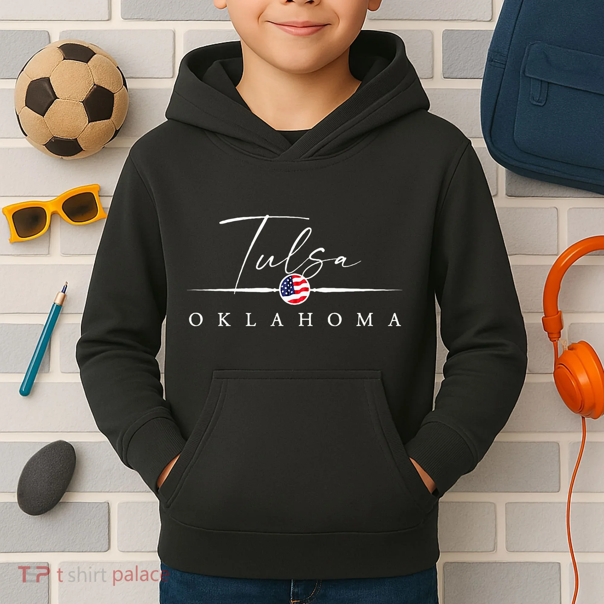 Tulsa Oklahoma Kids Hoodie