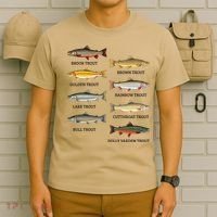 Types Of Trout Fish Trout Species Chart Ichthyology Guide T-Shirt thumb 6