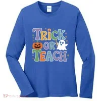 Trick Or Teach Gift Women's Long Sleeve Shirt thumb 0