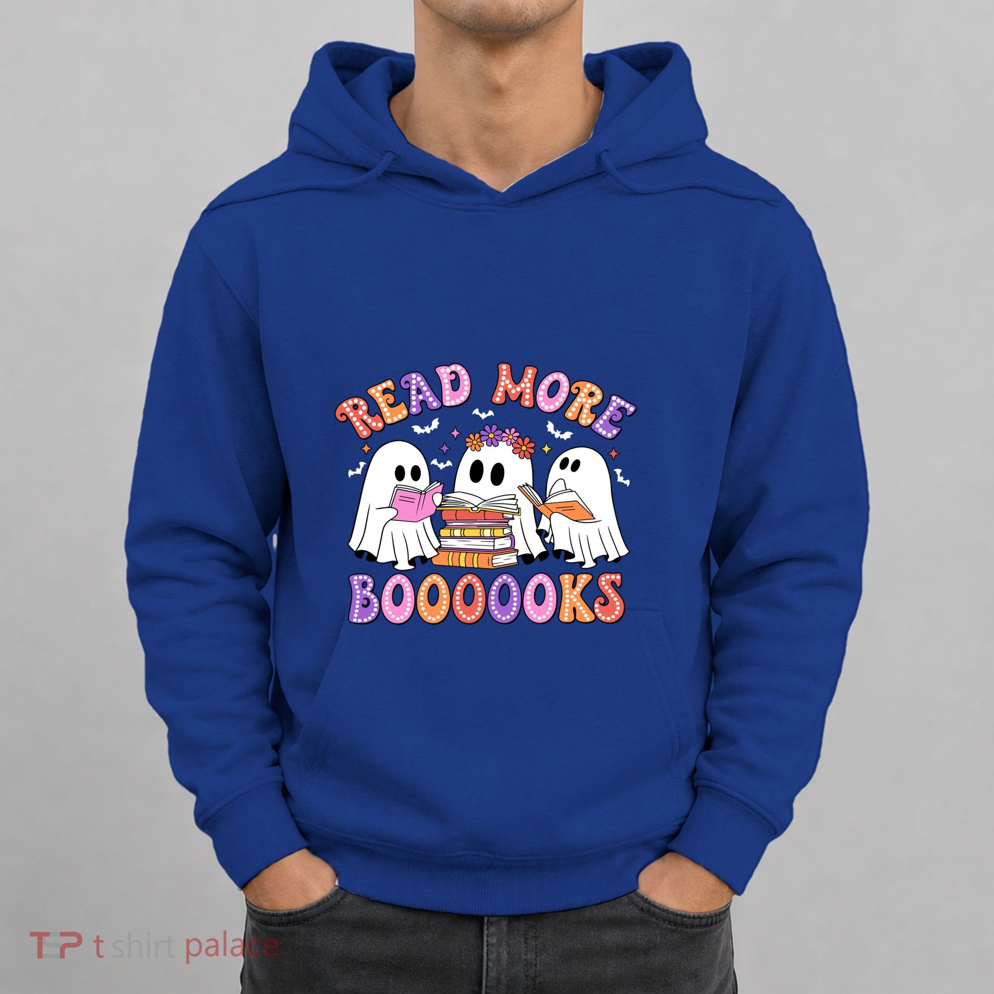 Trick Or Teach Read More Boooooks Teacher Ghost Halloween Gift Hoodie
