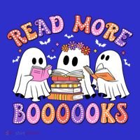 Trick Or Teach Read More Boooooks Teacher Ghost Halloween Gift Long Sleeve Shirt thumb 2