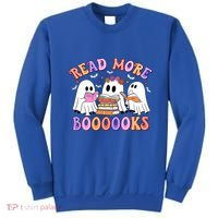 Trick Or Teach Read More Boooooks Teacher Ghost Halloween Gift Sweatshirt thumb 0