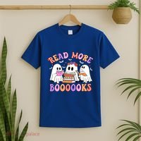 Trick Or Teach Read More Boooooks Teacher Ghost Halloween Gift T-Shirt thumb 2