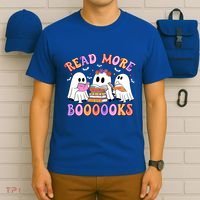 Trick Or Teach Read More Boooooks Teacher Ghost Halloween Gift T-Shirt thumb 6