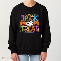 Trick Or Treat Halloween Cool Logo Women's Sweatshirt thumb 0