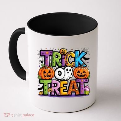 Trick Or Treat Halloween Cool Logo Coffee Mug