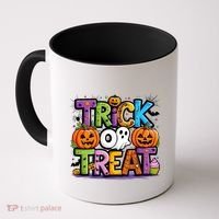 Trick Or Treat Halloween Cool Logo Coffee Mug thumb 0