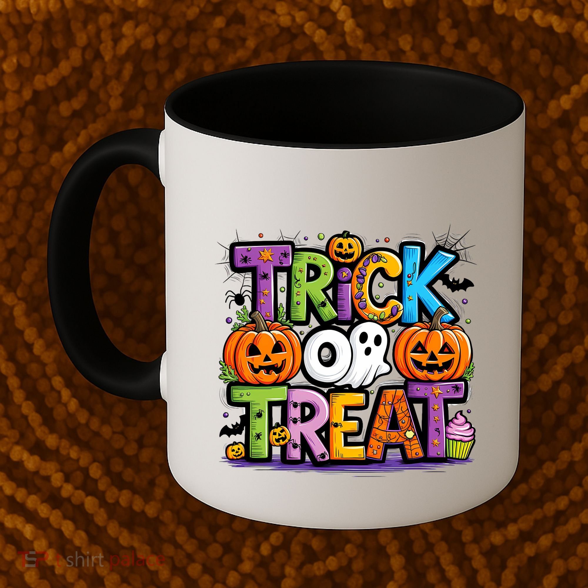 Trick Or Treat Halloween Cool Logo Coffee Mug