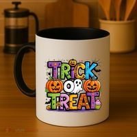 Trick Or Treat Halloween Cool Logo Coffee Mug thumb 4