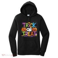Trick Or Treat Halloween Cool Logo Women's Hoodie thumb 0