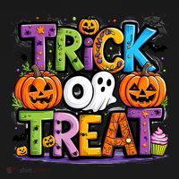 Trick Or Treat Halloween Cool Logo Women's Hoodie thumb 2