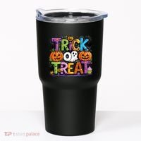 Trick Or Treat Halloween Cool Logo Tumbler thumb 0