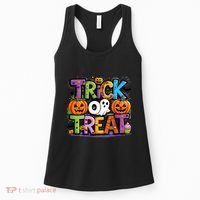 Trick Or Treat Halloween Cool Logo Women's Tank Top thumb 0