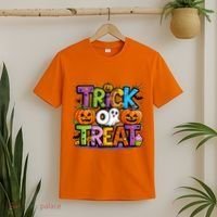 Trick Or Treat Halloween Cool Logo T-Shirt thumb 2