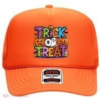 Trick Or Treat Halloween Cool Logo Hat thumb 0