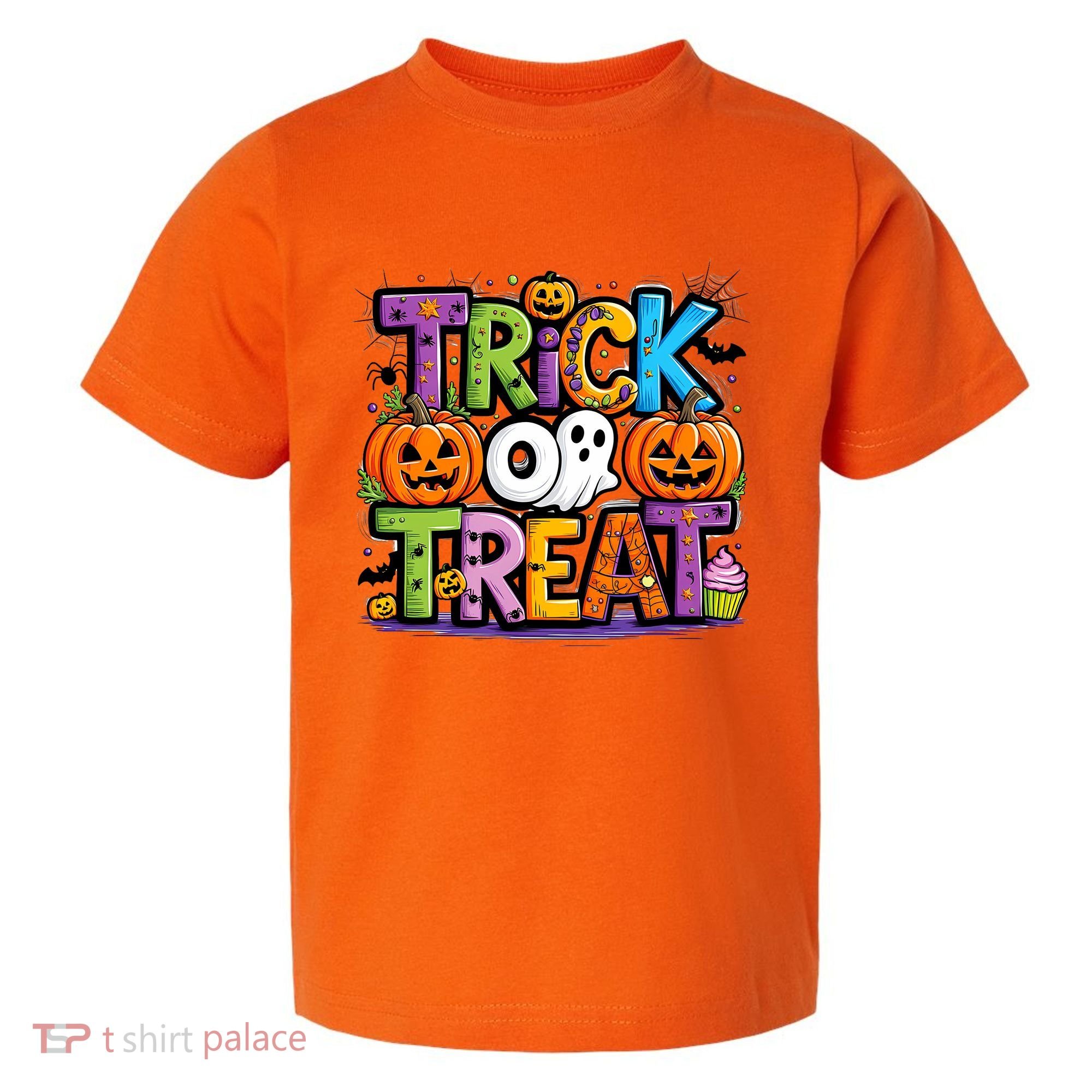 Trick Or Treat Halloween Cool Logo Toddler T-Shirt