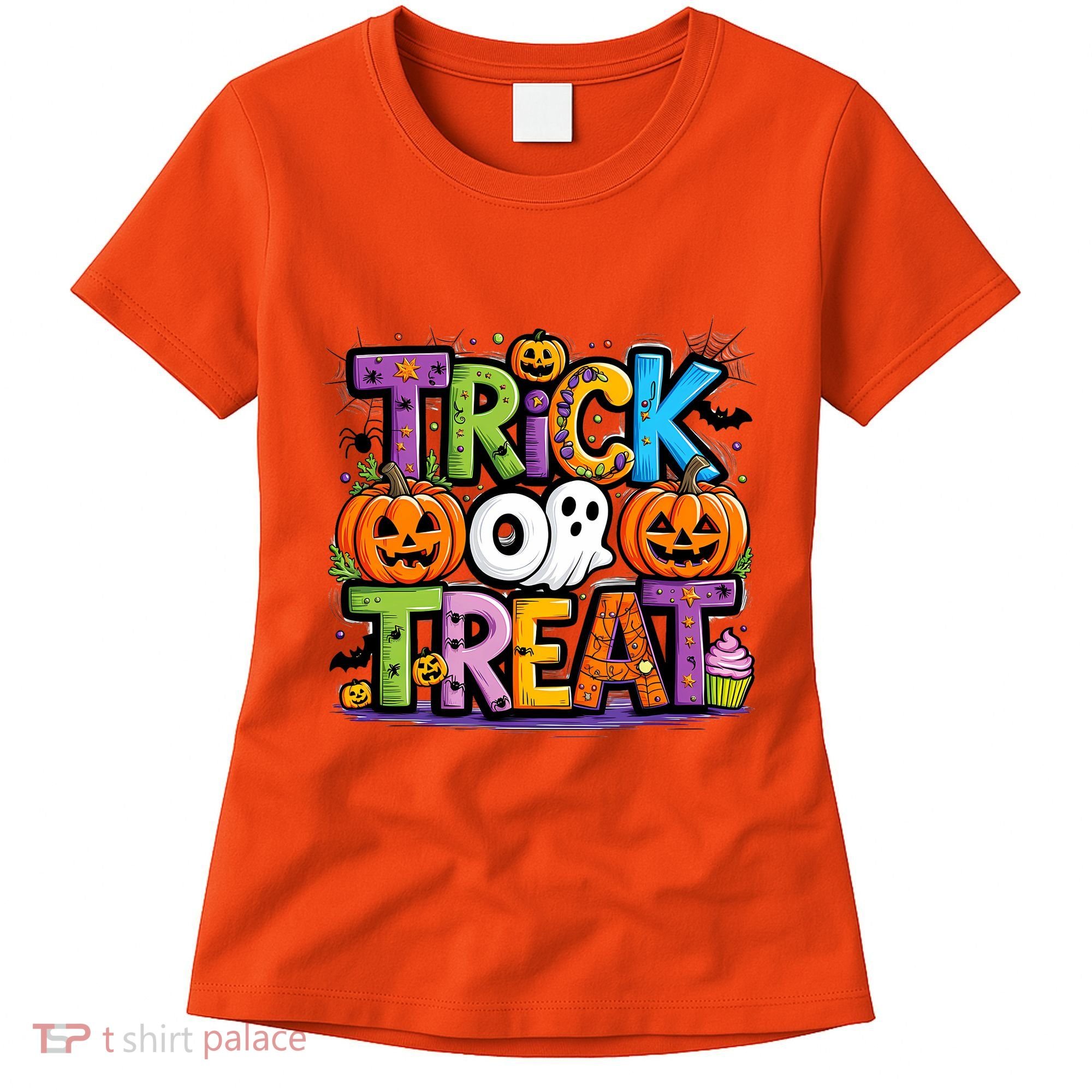 Trick Or Treat Halloween Cool Logo Women's T-Shirt