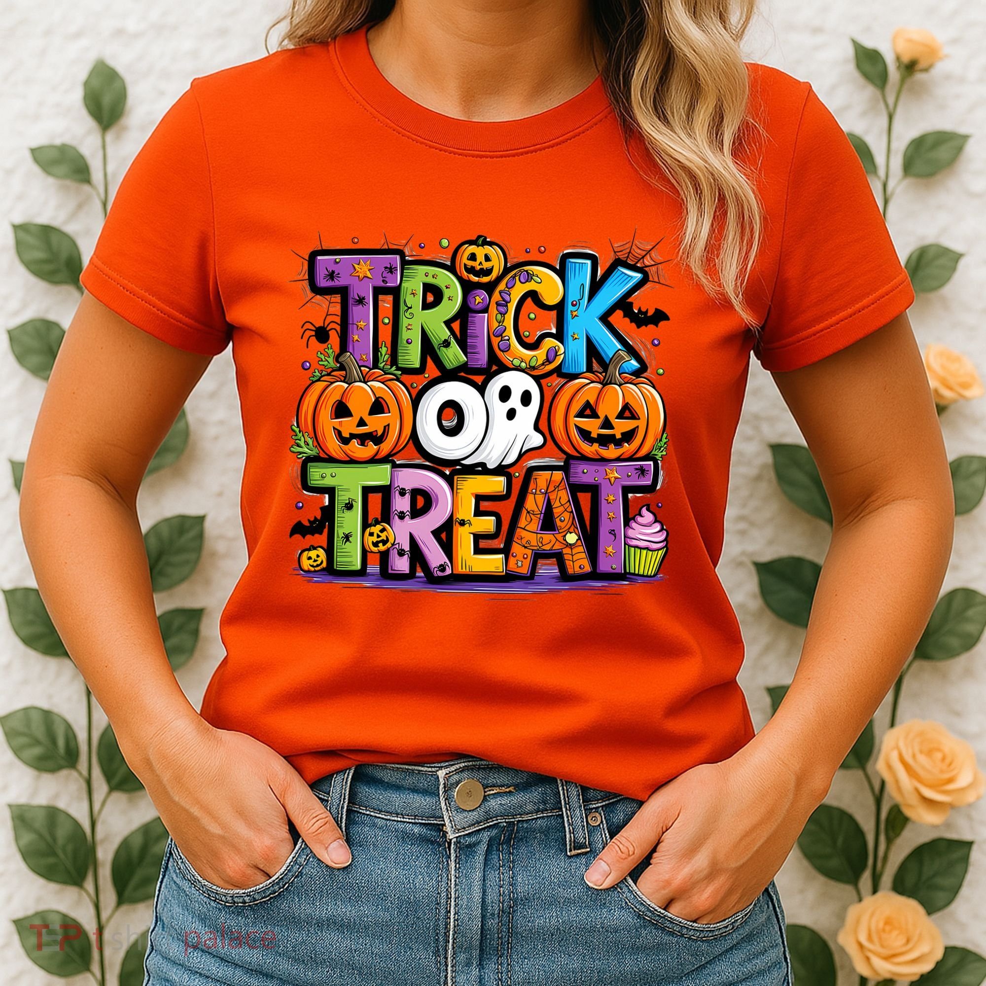 Trick Or Treat Halloween Cool Logo Women's T-Shirt