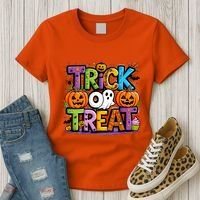 Trick Or Treat Halloween Cool Logo Women's T-Shirt thumb 3