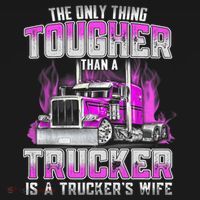 The Only Thing Tougher Than A Trucker Is A Trucker’s Wife Apron thumb 3
