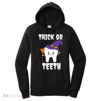 Trick Or Teeth Tooth Witch Dentist Hygienist Funny Dental Cool Gift Women's Hoodie thumb 0