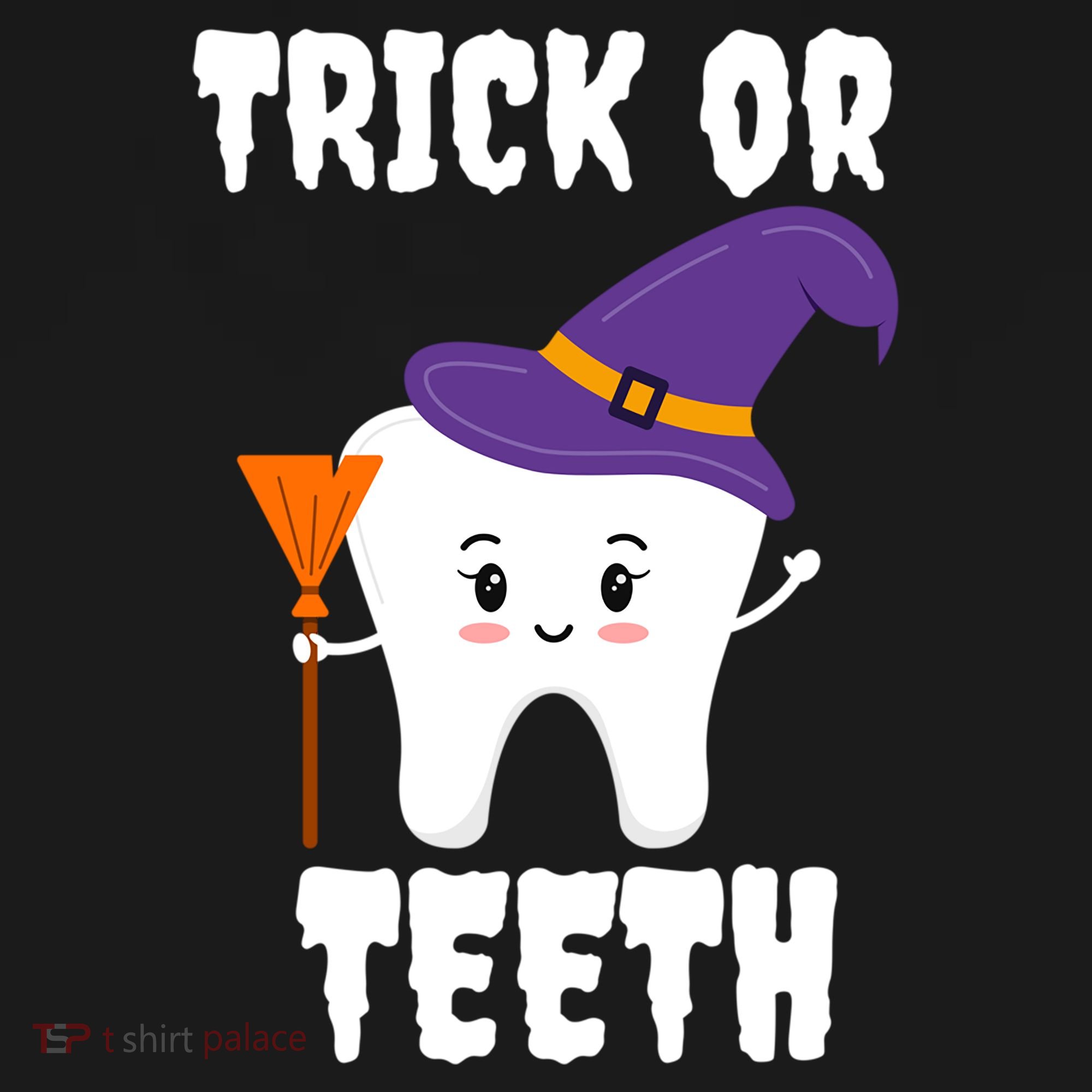 Trick Or Teeth Tooth Witch Dentist Hygienist Funny Dental Cool Gift Women's Hoodie