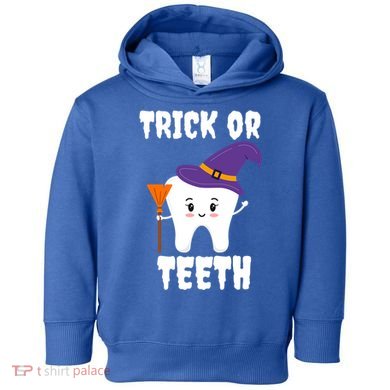 Trick Or Teeth Tooth Witch Dentist Hygienist Funny Dental Cool Gift Toddler Hoodie