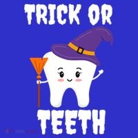 Trick Or Teeth Tooth Witch Dentist Hygienist Funny Dental Cool Gift Toddler Hoodie thumb 2