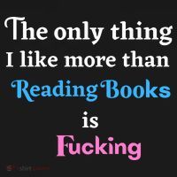 The Only Thing I Like More Than Reading Books Is Fucking Women's Hoodie thumb 2