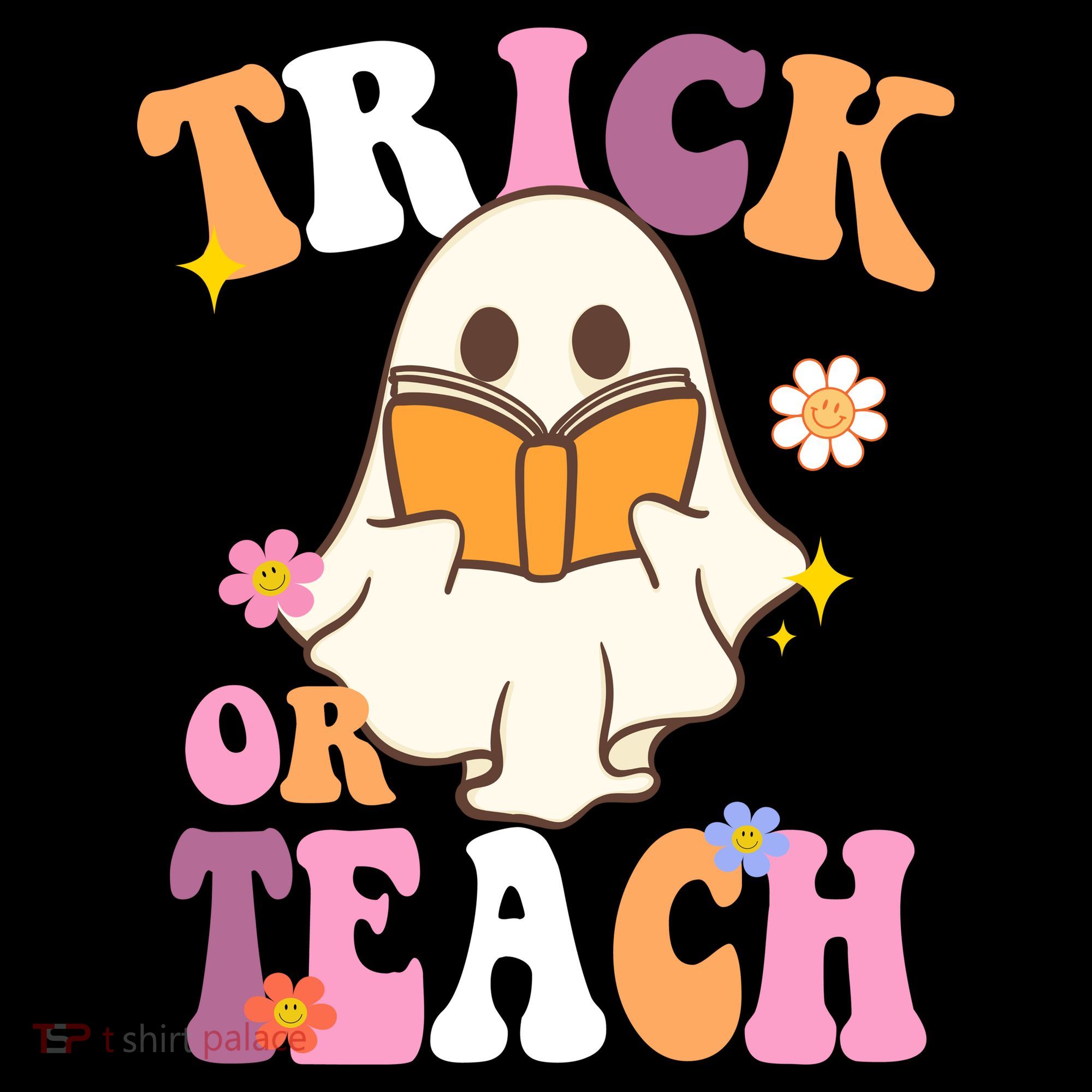Trick Or Teach Cute Book Ghost Toddler Hoodie